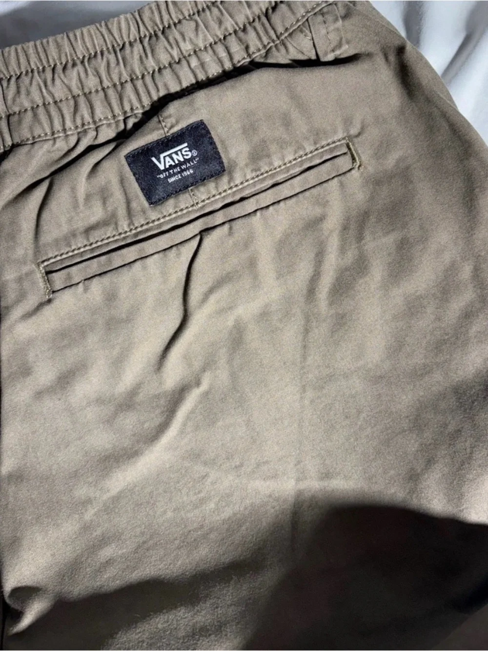Vans Men's Olive Drawstring Joggers